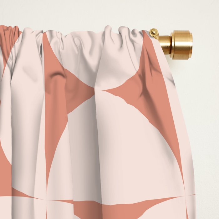 Bauhaus Mid Century Modern Geometric Pattern XIII Window Curtain Gallery Image 2