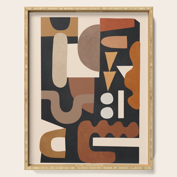 Modern Abstract Art 44 Serving Tray Gallery Image 1