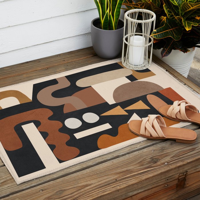 Modern Abstract Art 44 Outdoor Rug Gallery Image 2