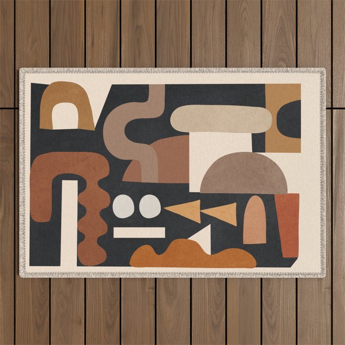 Modern Abstract Art 44 Outdoor Rug Gallery Image 1