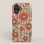 Flower Market Amsterdam, Abstract Modern Floral Print iPhone Case Gallery Image 1