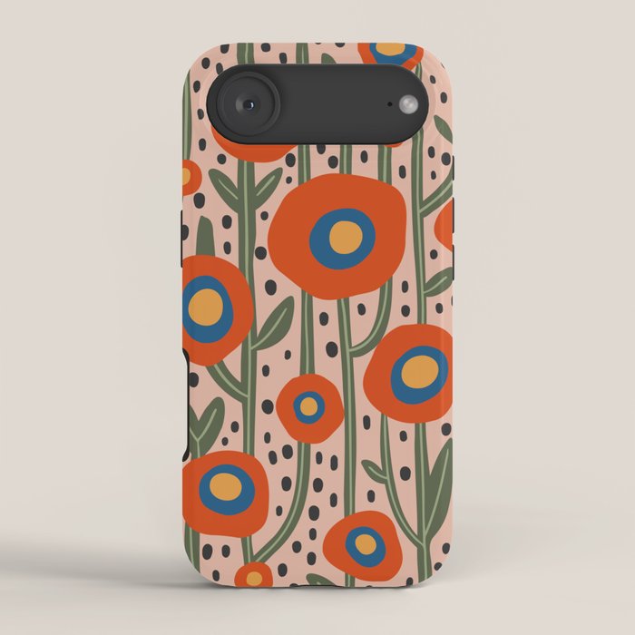 Flower Market Amsterdam, Abstract Modern Floral Print iPhone Case Gallery Image 2
