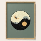 Hidden cat 36 yin yang balance Serving Tray Gallery Image 1