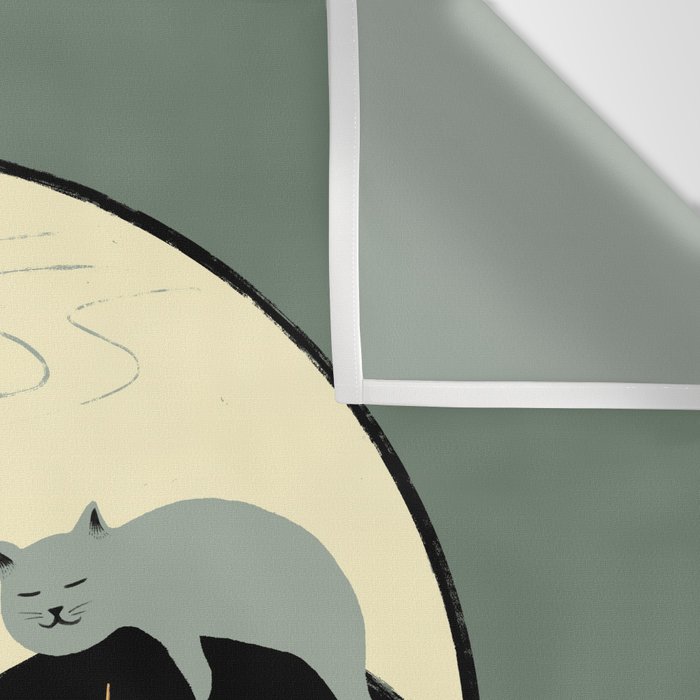 Hidden cat 36 yin yang balance Wall Tapestry Gallery Image 3