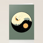 Hidden cat 36 yin yang balance Stationery Card Gallery Image 2