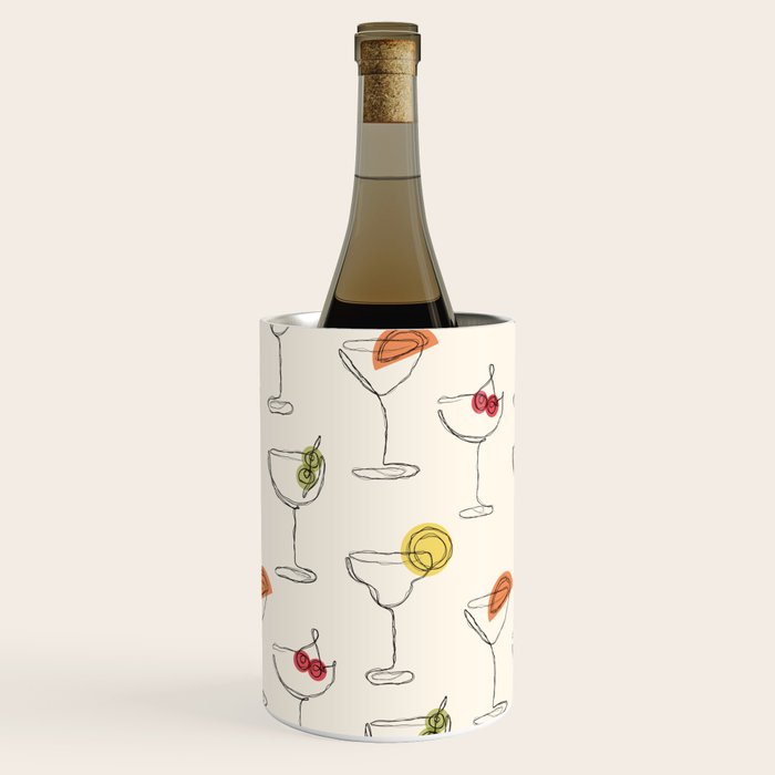 Retro Cocktails Wine Chiller Gallery Image 3