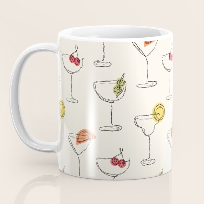 Retro Cocktails Coffee Mug Gallery Image 3