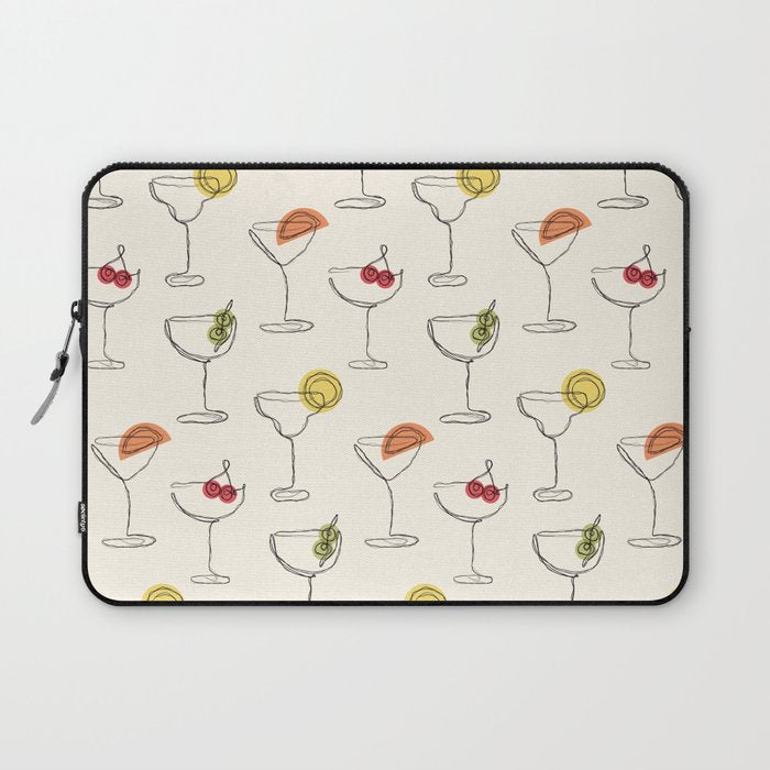 Retro Cocktails Laptop Sleeve Gallery Image 1