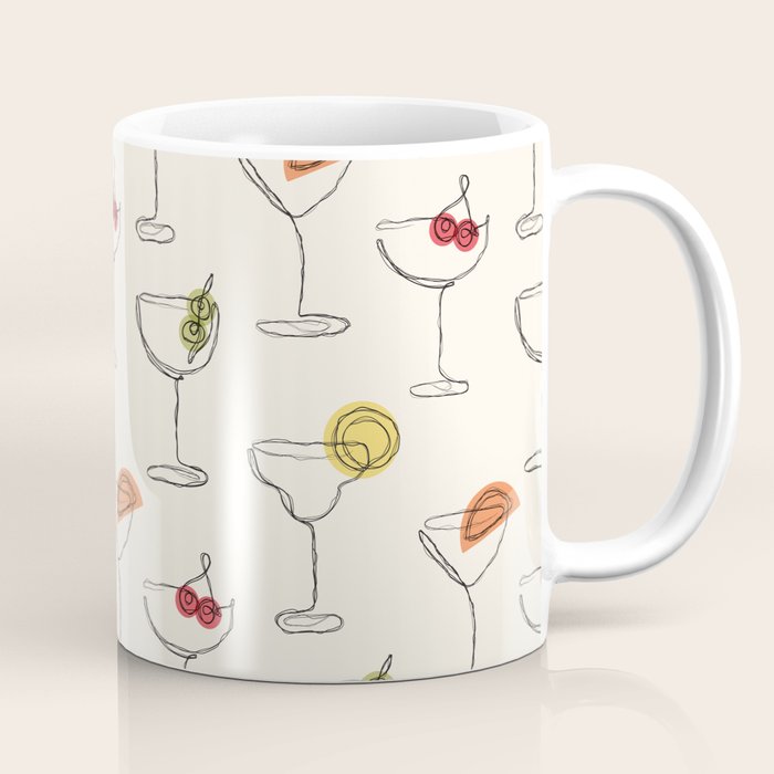 Retro Cocktails Coffee Mug Gallery Image 1