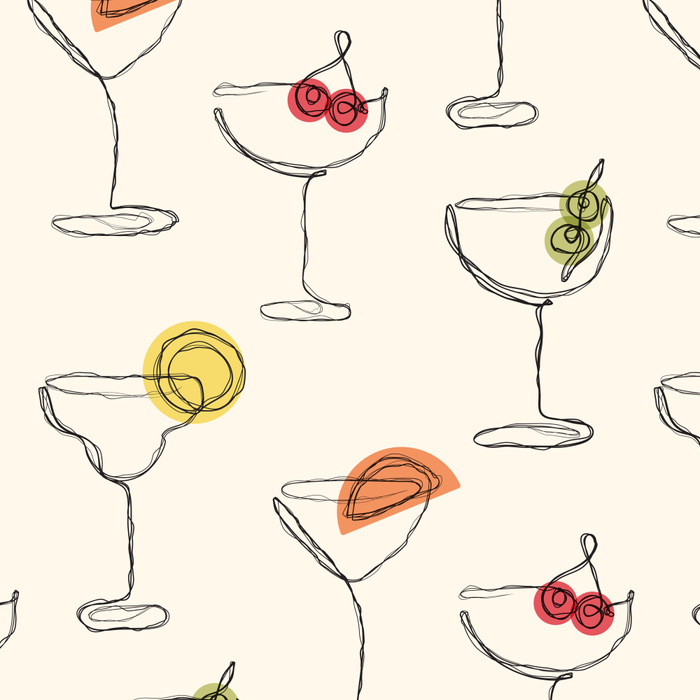 Retro Cocktails Coffee Mug Gallery Image 2
