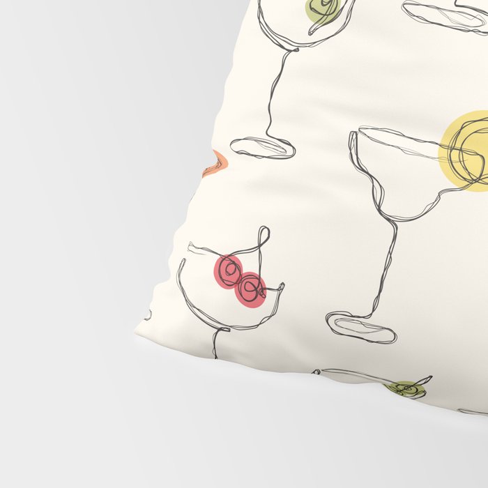 Retro Cocktails Pillow Sham Gallery Image 4