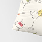 Retro Cocktails Pillow Sham Gallery Image 4