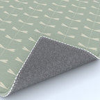 Dragonfly Pattern V Sage Green Rug Gallery Image 4