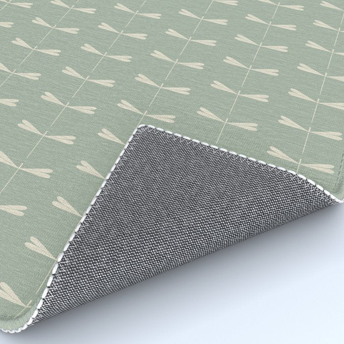 Dragonfly Pattern V Sage Green Rug Gallery Image 4