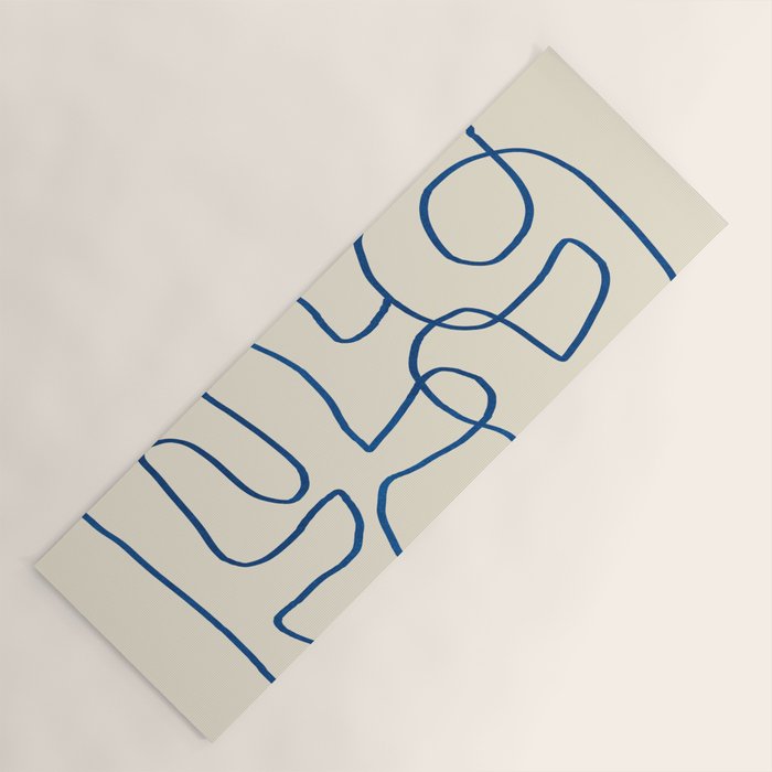 Abstract line art 16 Yoga Mat Gallery Image 1