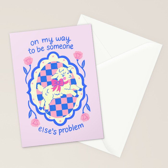 On My Way to Be Someone Else's Problem Stationery Card Gallery Image 2