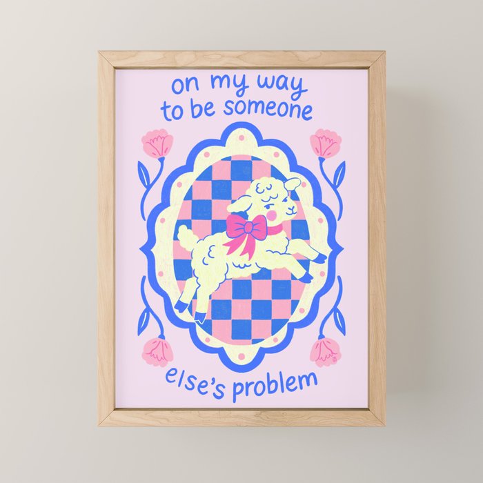 On My Way to Be Someone Else's Problem Mini Art Print Gallery Image 1