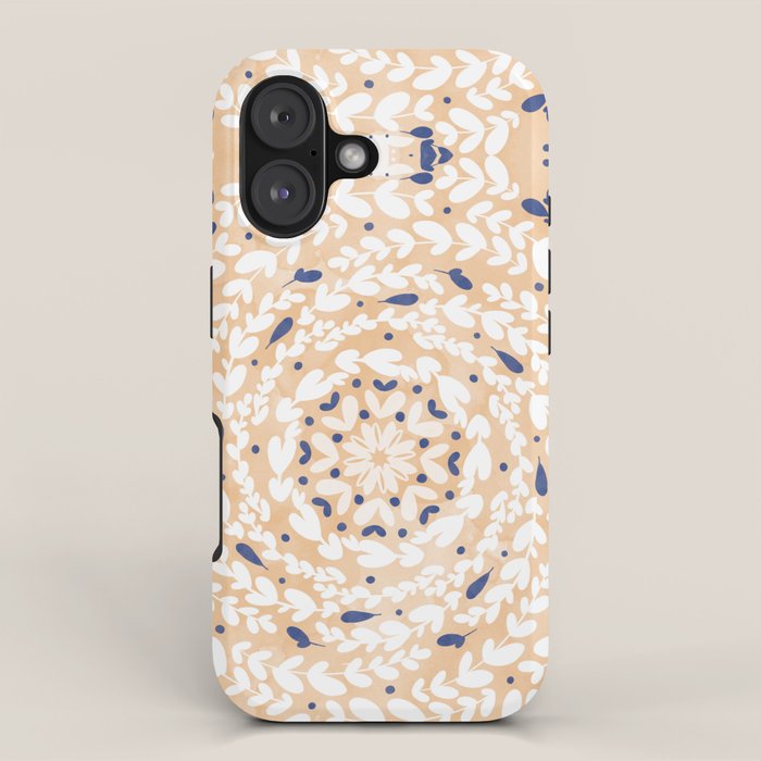 Pink Circular Nature Tiles PB iPhone Case Gallery Image 1