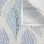 Minimalistic flow Peace lily flower powder blue Wall Tapestry Gallery Image 3