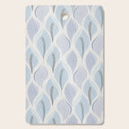 Minimalistic flow Peace lily flower powder blue Cutting Board Gallery Image 1