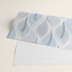 Minimalistic flow Peace lily flower powder blue Wrapping Paper Gallery Image 2
