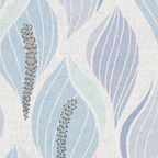Minimalistic flow Peace lily flower powder blue Coffee Mug Gallery Image 2