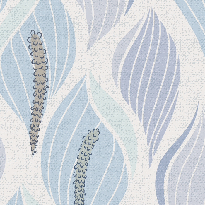 Minimalistic flow Peace lily flower powder blue Coffee Mug Gallery Image 2