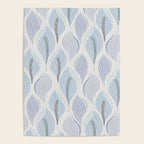 Minimalistic flow Peace lily flower powder blue Poster Gallery Image 4