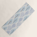 Minimalistic flow Peace lily flower powder blue Yoga Mat Gallery Image 1