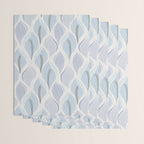 Minimalistic flow Peace lily flower powder blue Wrapping Paper Gallery Image 3