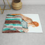You Are My Sun, My Moon & All My Stars #painting #illustration Rug Gallery Image 1