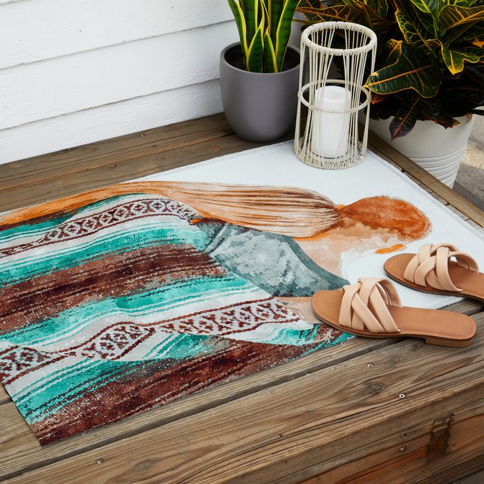 You Are My Sun, My Moon & All My Stars #painting #illustration Outdoor Rug Gallery Image 2