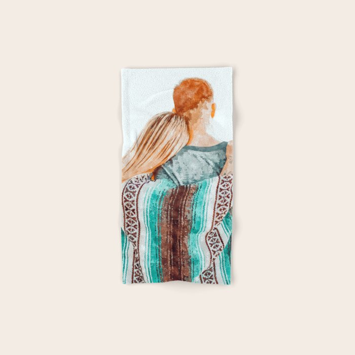 You Are My Sun, My Moon & All My Stars #painting #illustration Towels Gallery Image 1