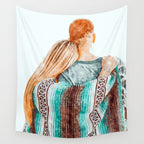 You Are My Sun, My Moon & All My Stars #painting #illustration Wall Tapestry Gallery Image 4