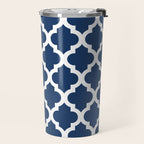 Moroccan Quatrefoil Pattern 726 Travel Mug Gallery Image 2
