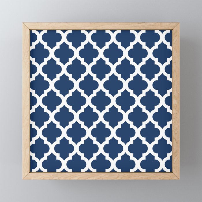 Moroccan Quatrefoil Pattern 726 Mini Art Print Gallery Image 1