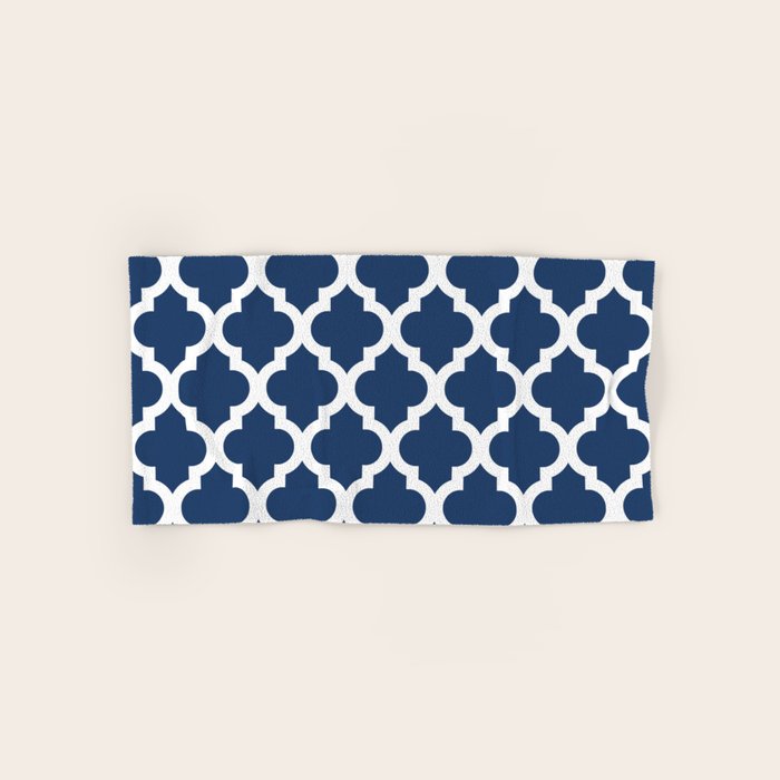 Moroccan Quatrefoil Pattern 726 Bath Towel Gallery Image 1