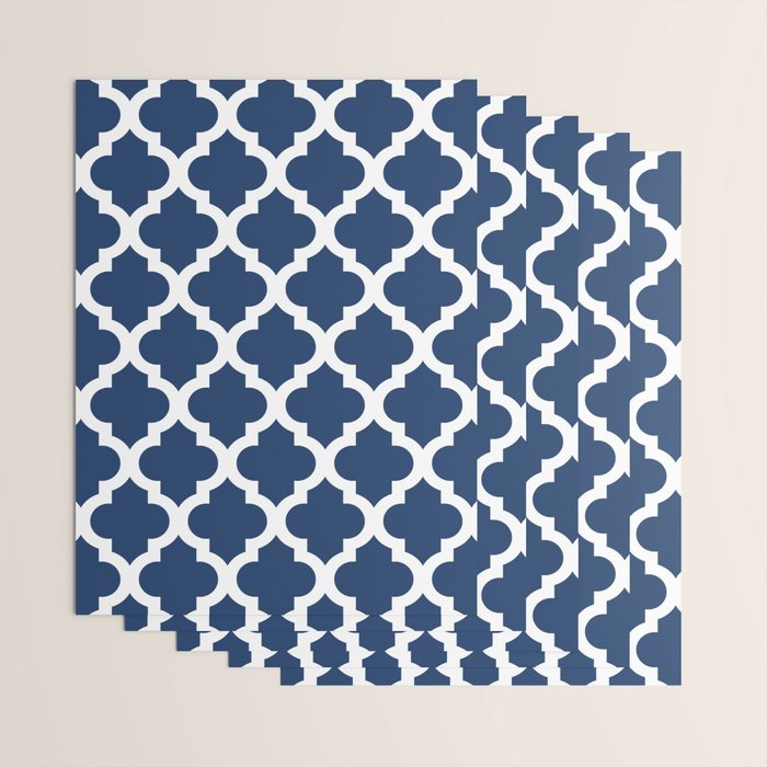 Moroccan Quatrefoil Pattern 726 Wrapping Paper Gallery Image 3