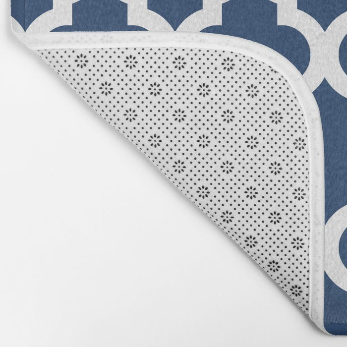 Moroccan Quatrefoil Pattern 726 Bath Mat Gallery Image 2