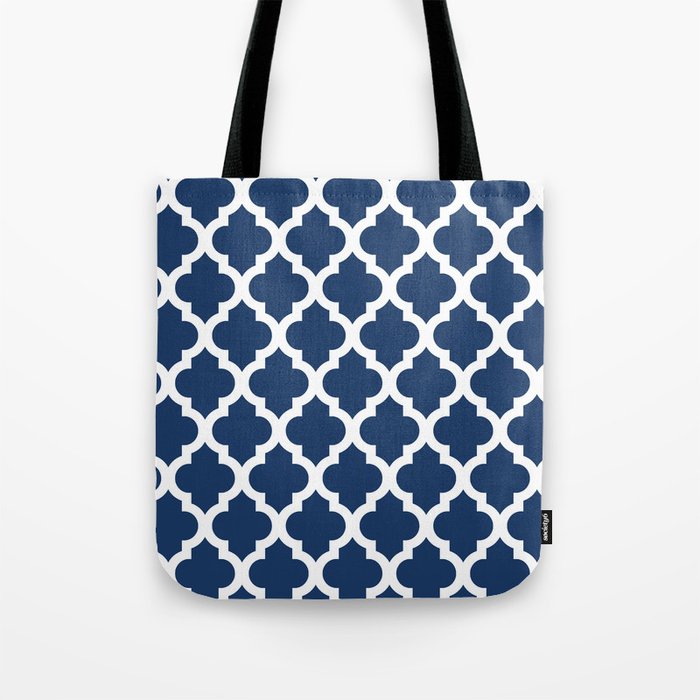 Moroccan Quatrefoil Pattern 726 Tote Bag Gallery Image 1