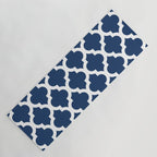 Moroccan Quatrefoil Pattern 726 Yoga Mat Gallery Image 1