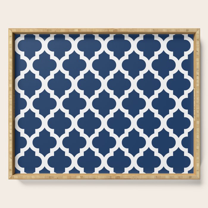 Moroccan Quatrefoil Pattern 726 Serving Tray Gallery Image 1