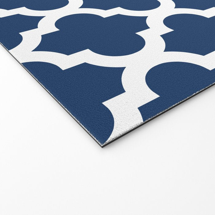 Moroccan Quatrefoil Pattern 726 Welcome Mat Gallery Image 2
