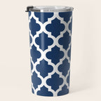 Moroccan Quatrefoil Pattern 726 Travel Mug Gallery Image 3