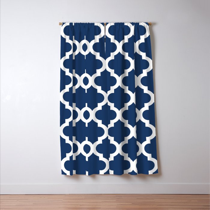 Moroccan Quatrefoil Pattern 726 Window Curtain Gallery Image 3