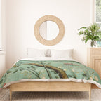Antique 18th Century Blooming Camellia Garden Botanical Duvet Cover Gallery Image 3