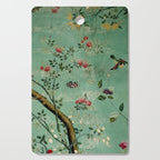 Antique 18th Century Blooming Camellia Garden Botanical Cutting Board Gallery Image 1
