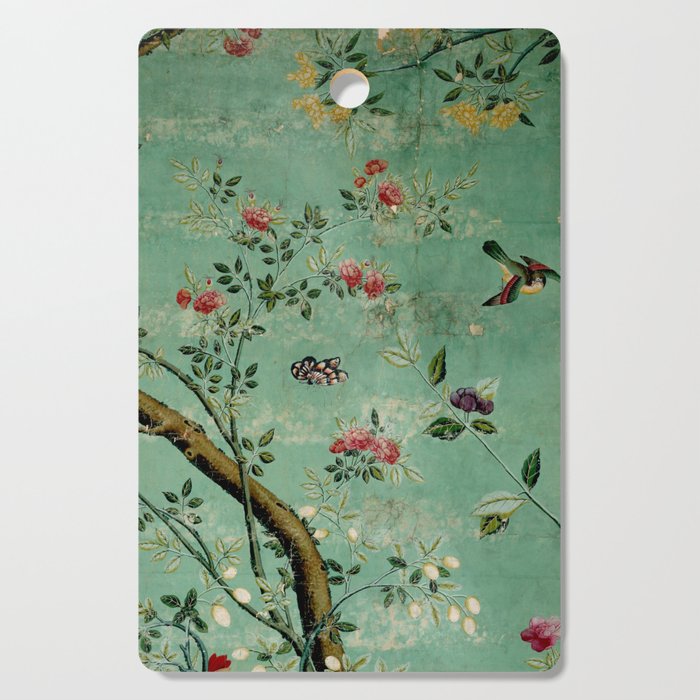 Antique 18th Century Blooming Camellia Garden Botanical Cutting Board Gallery Image 1