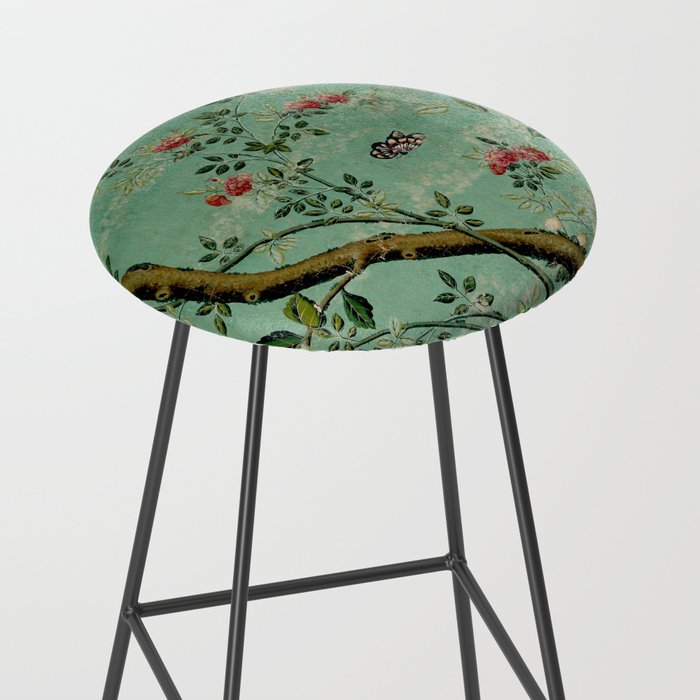 Antique 18th Century Blooming Camellia Garden Botanical Stool Gallery Image 2