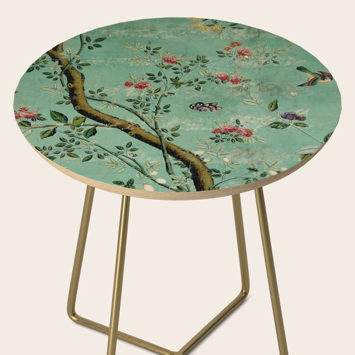 Antique 18th Century Blooming Camellia Garden Botanical Side Table Gallery Image 2